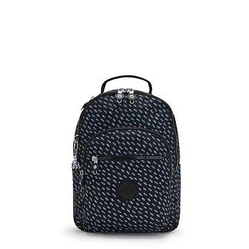 Kipling Seoul Small Printed Tablet Ryggsäck Svarta | SE 1603UZ